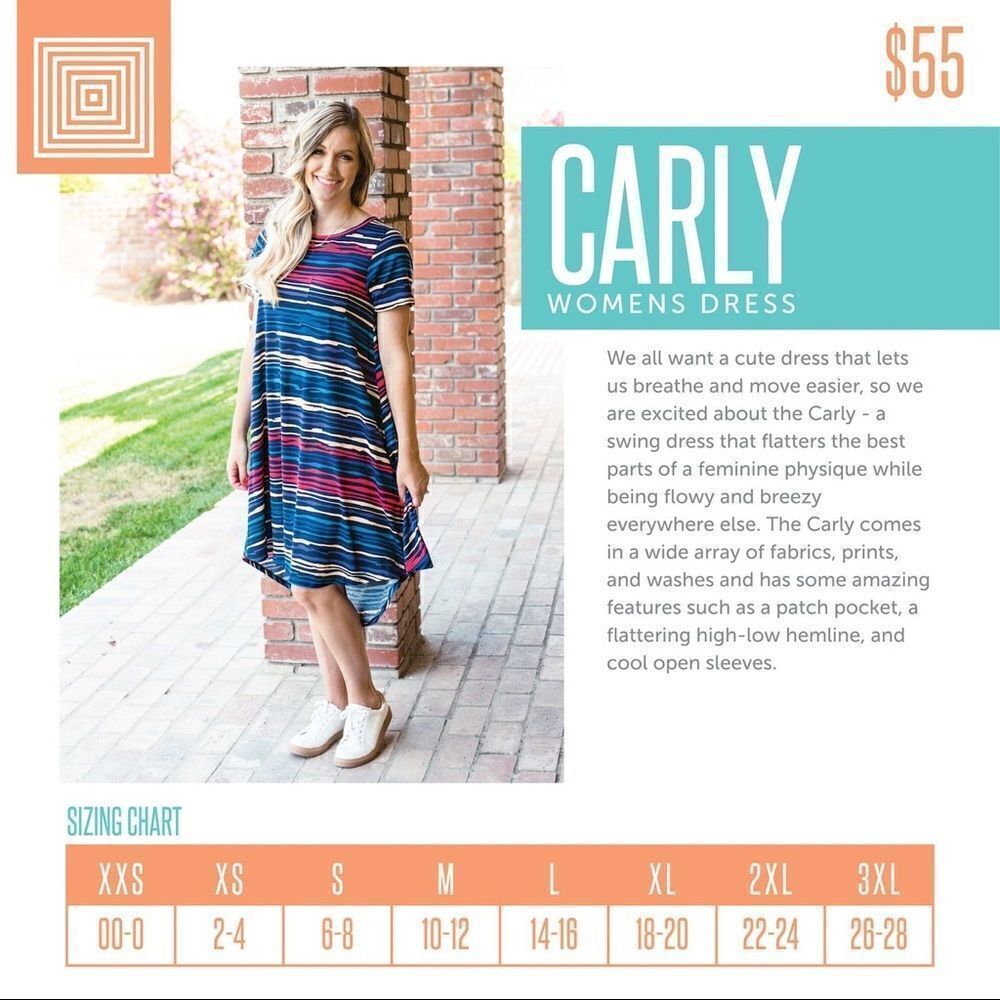 ✨ LuLaRoe Floral Carly 🌺 - Picture 5 of 5